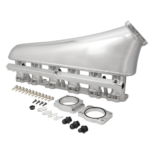 Proflow Intake Manifold Kit, Fabricated Aluminium, Black, Ford Barra BA