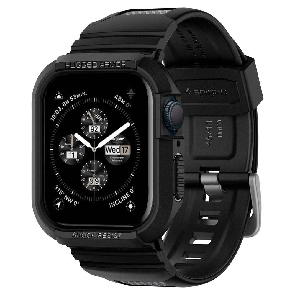 Apple Watch Series 4 Case, Genuine SPIGEN Rugged Armor Pro Soft Cover