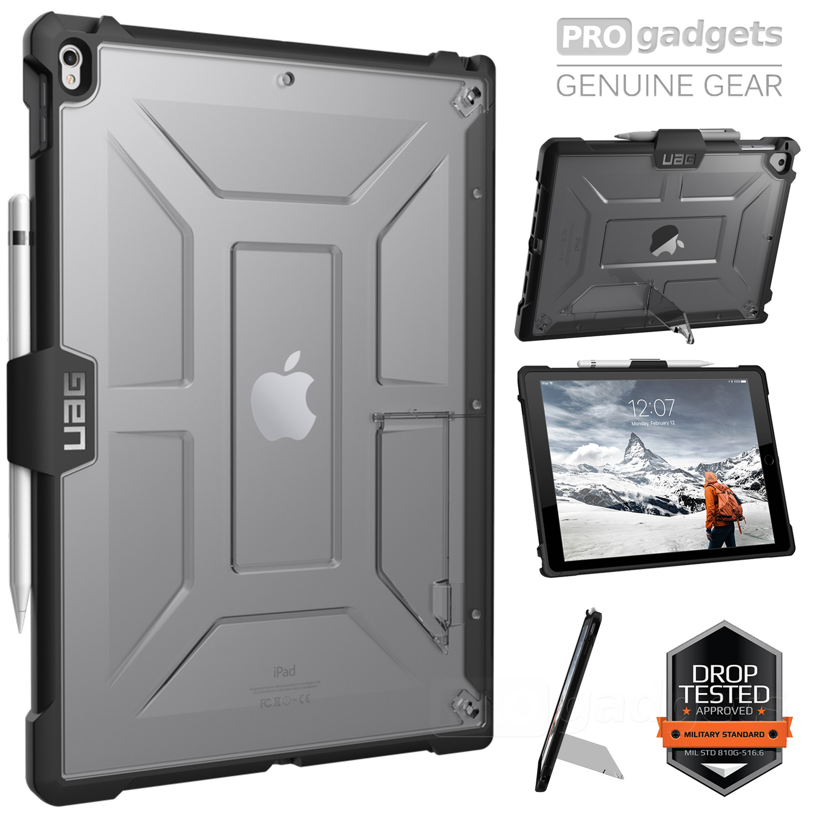 Genuine UAG Military Drop Tested Plasma Rugged Case for iPad 9.7 2018/2017