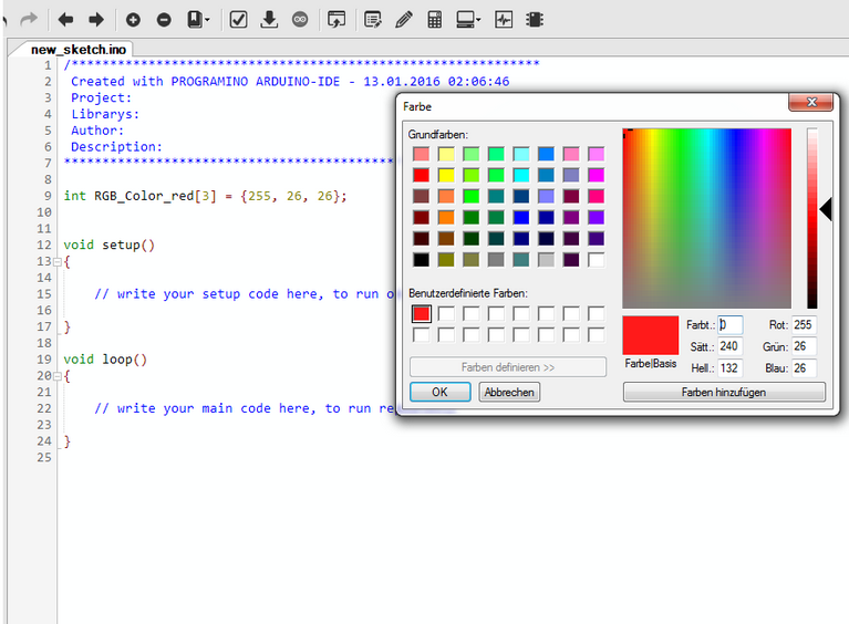 RGBLED Color Selector Blog PROGRAMINO the alternative