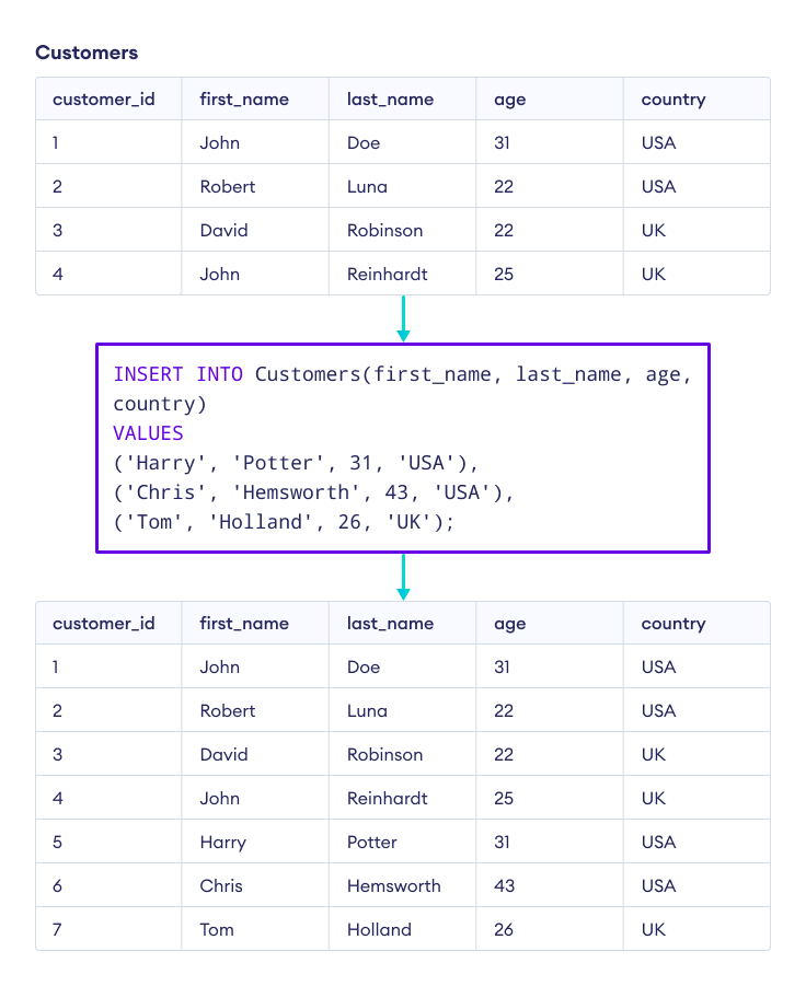 SQL INSERT INTO (With Examples)