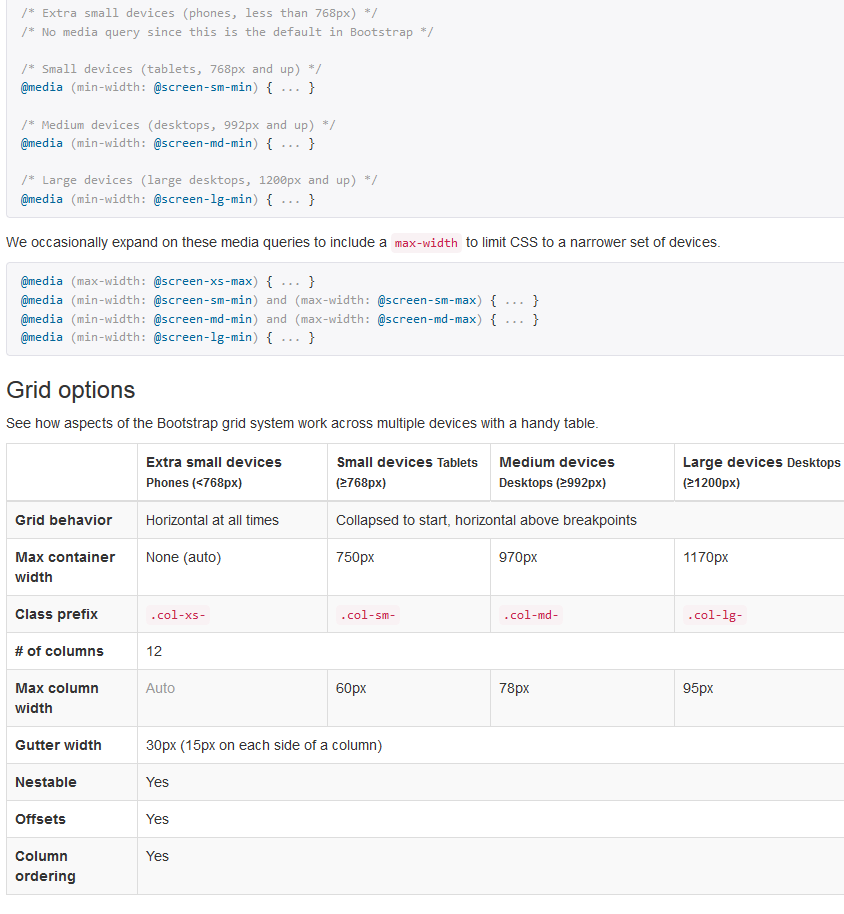 mediaquerybootstrap Programmation web