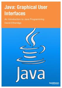 JAVA: Graphical User Interface [PDF] - Programmer Books