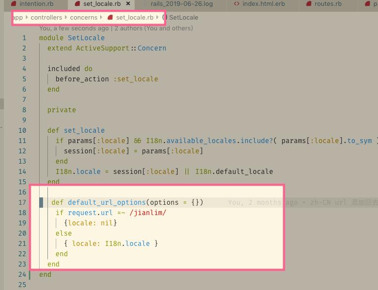 Rails I18n remove locale parameter Programmer Sought