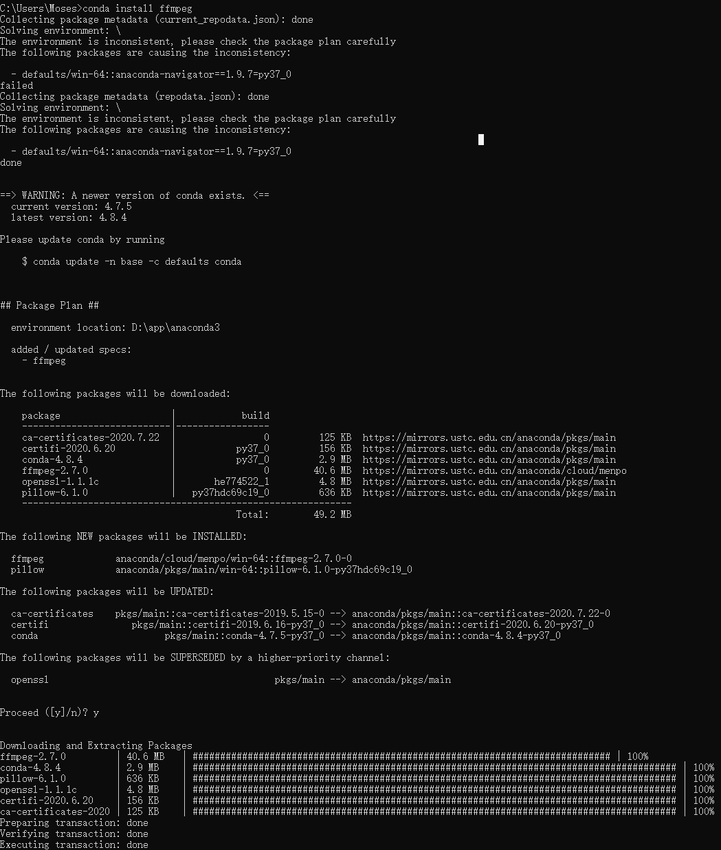 Install jupyter notebook in anaconda under window to use