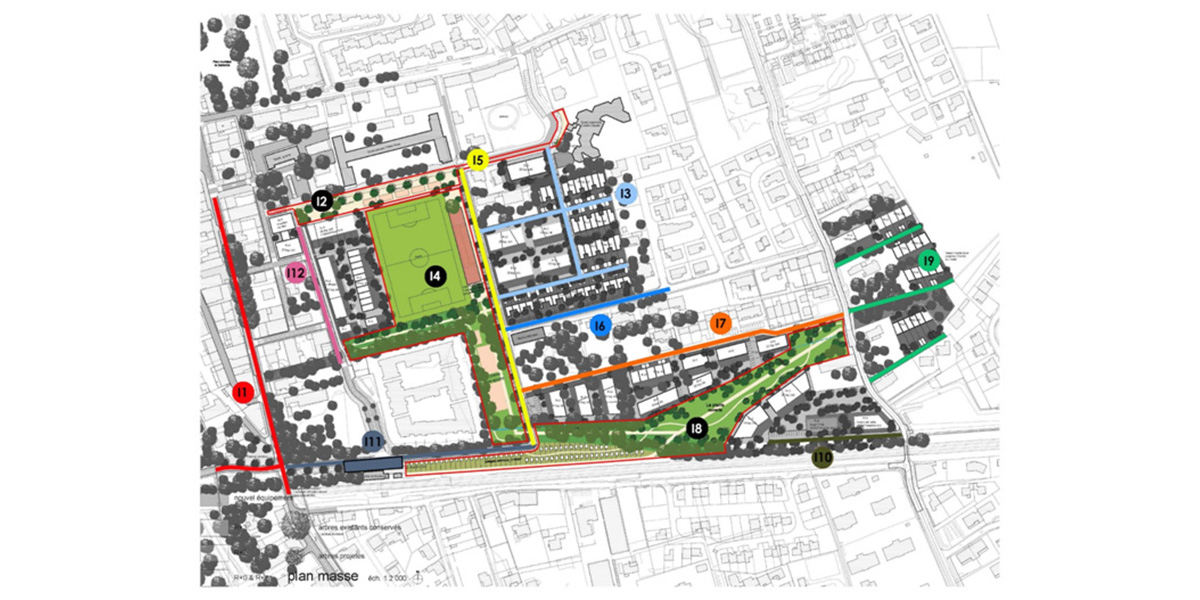 Plan Montfavet Quartier de la gare de Montfavet Avignon Programmes urbains
