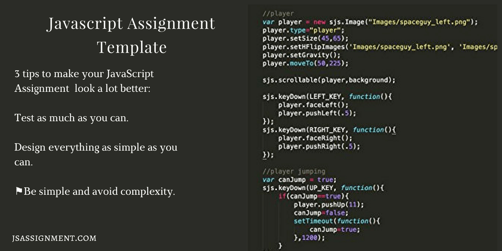 Review Our JavaScript Assignment Template