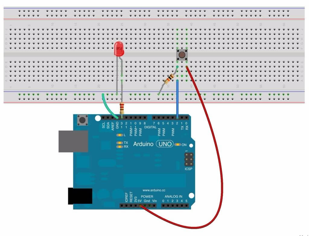 Connecting A Push Button To An Arduino Uno With Two Wires, 44% OFF