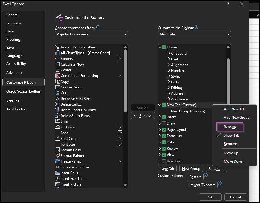 What is Ribbon in Excel? » Programming Funda