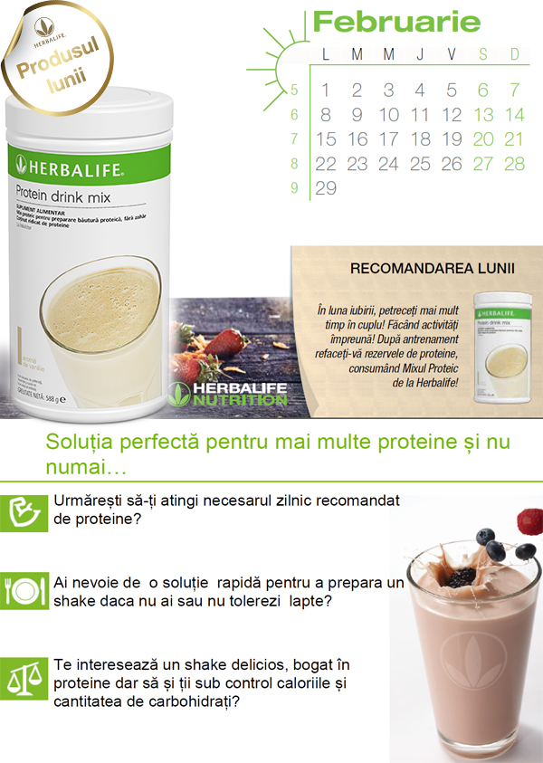 Produs nou de la Herbalife Protein Drink Mix