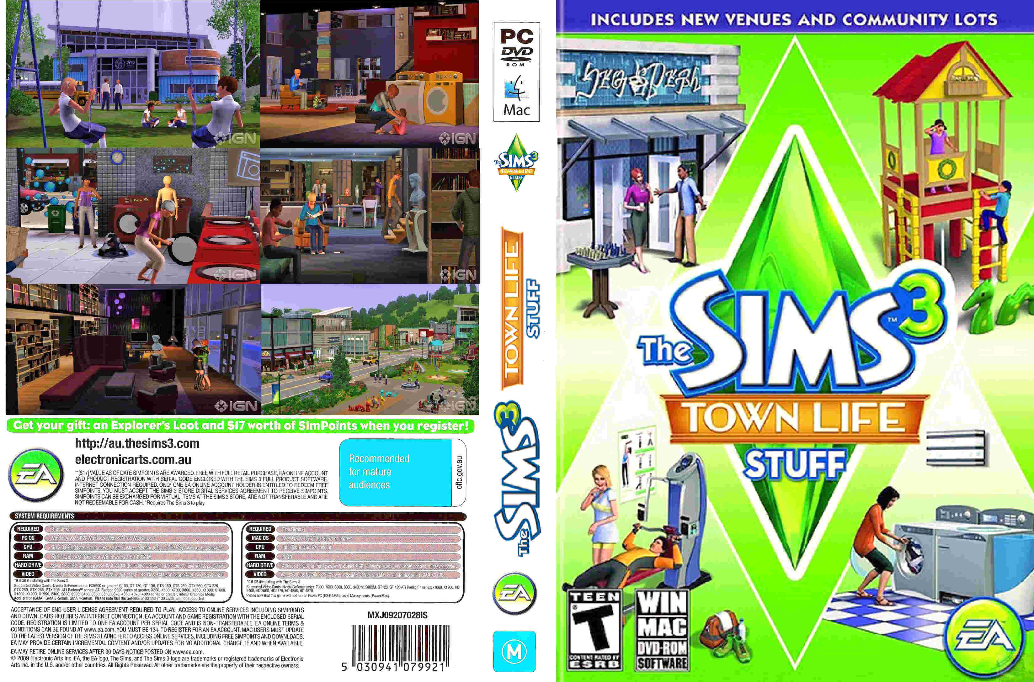 The Sims 3 Town Life Stuff PC WINDOWS FREE DOWNLOAD FULL GAME