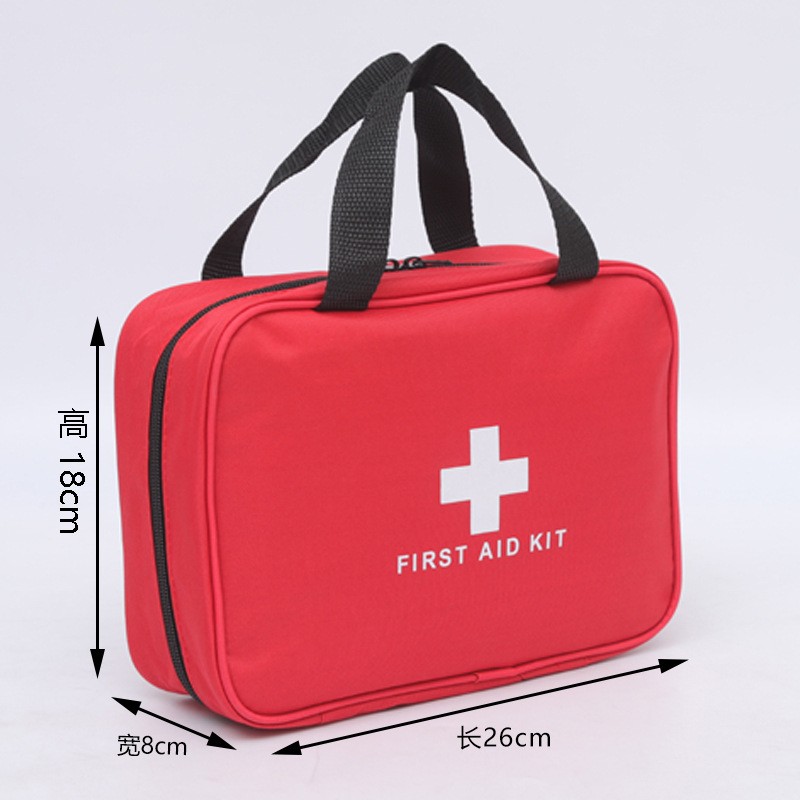 Polyester Red Color First Aid Kit Bag