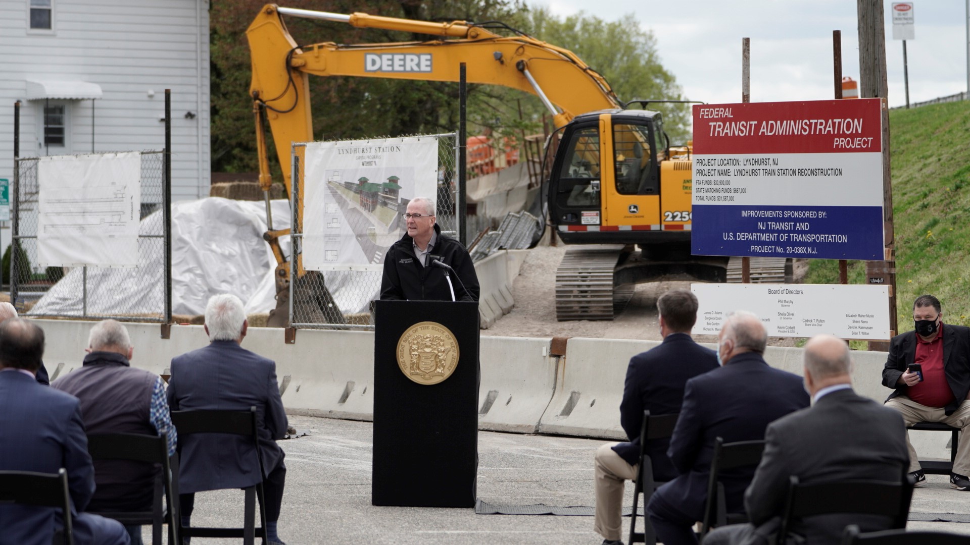 Rail News NJ Transit breaks ground on Lyndhurst Station. For Railroad