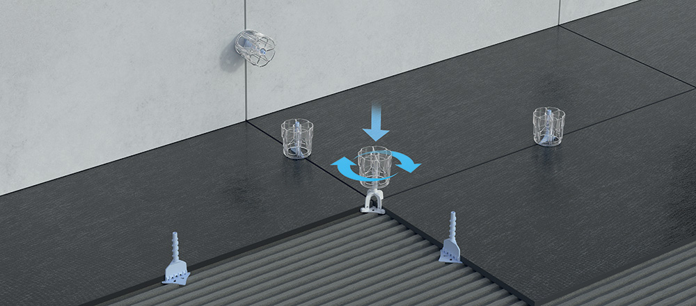Sistema autolivellante per piastrelle proleveling system Progress