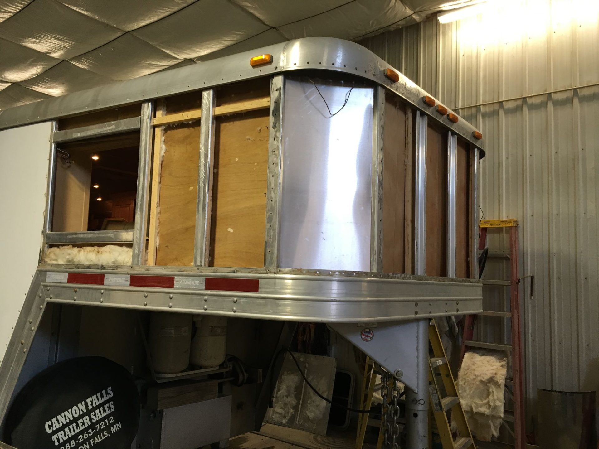 Structural Reinforcement on Horse Trailer Progress RV