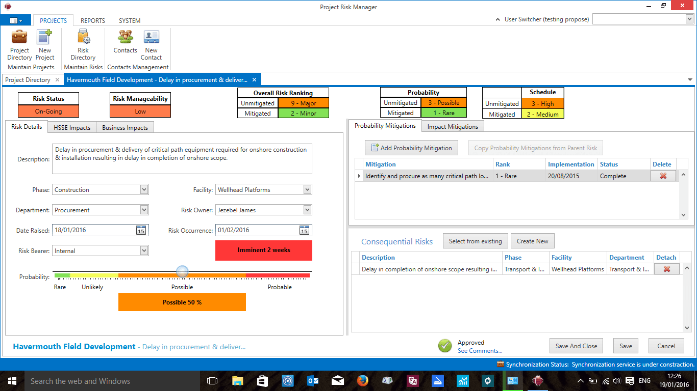 Free Project Risk Management Software