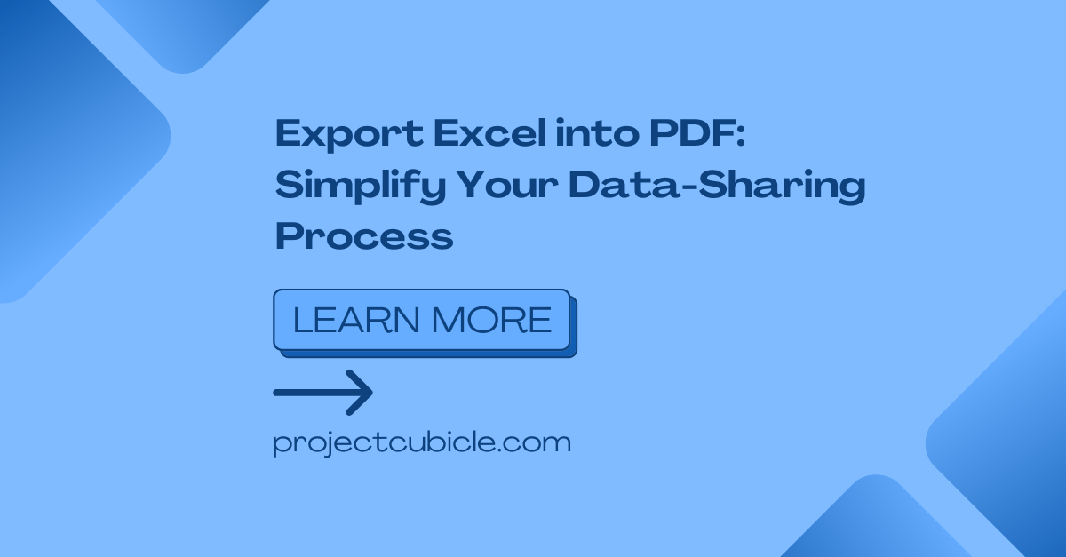 Export Excel into PDF Simplify Your Data Sharing Process