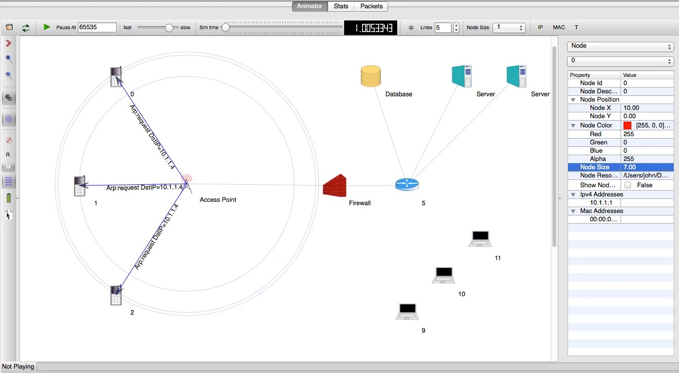 Visualizing ns3 Simulation using NetAnim ns2, ns3 Project and