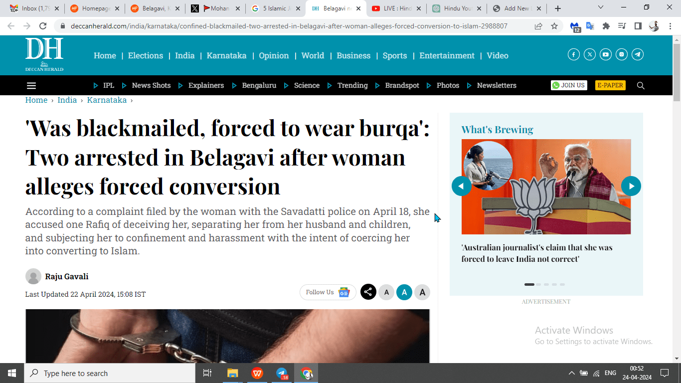 Hindu Woman Alleges Coercion, Sexual Assault, and Forced Conversion by