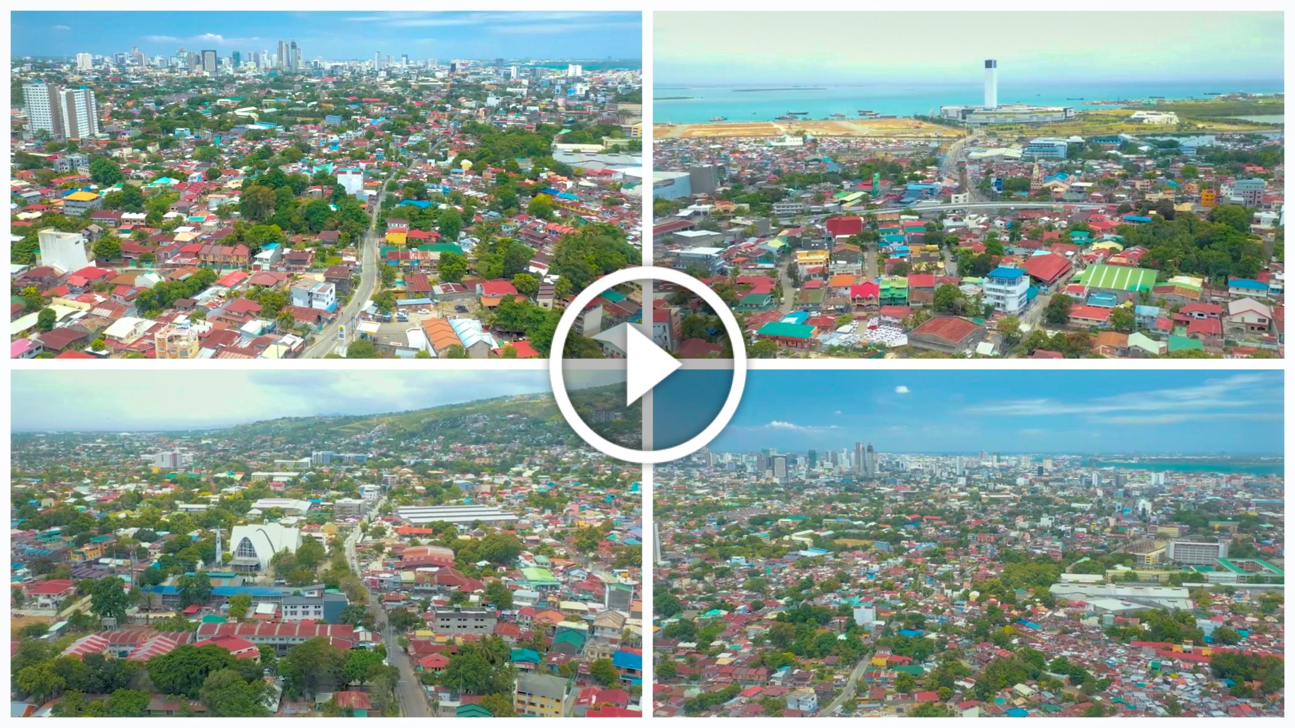 Cebu City Aerial View During the Start of Enhanced Community Quarantine