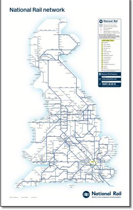 Uk National Rail Map National Rail / Atoc Maps