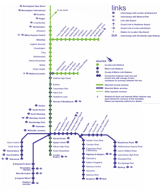 SWR Network Map South Western Railway