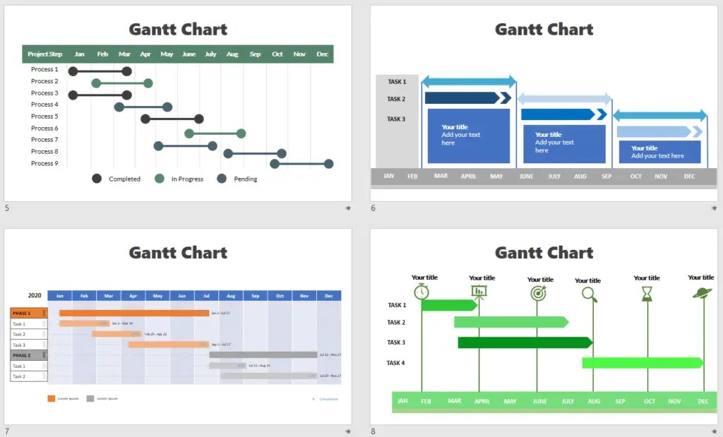 10 Free Project Management Infographic Templates Gantt Chart Knowledge Hub for Project