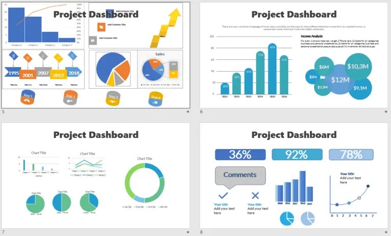 10 Free Project Management Infographic Templates Project Dashboard Knowledge Hub for Project