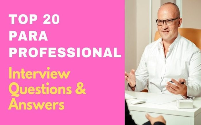 Para Educator Interview Questions Guiding the Path
