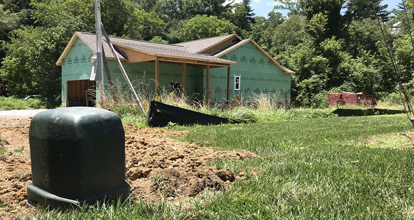 Underground Power Is Run And Insulation Behind Tub And
