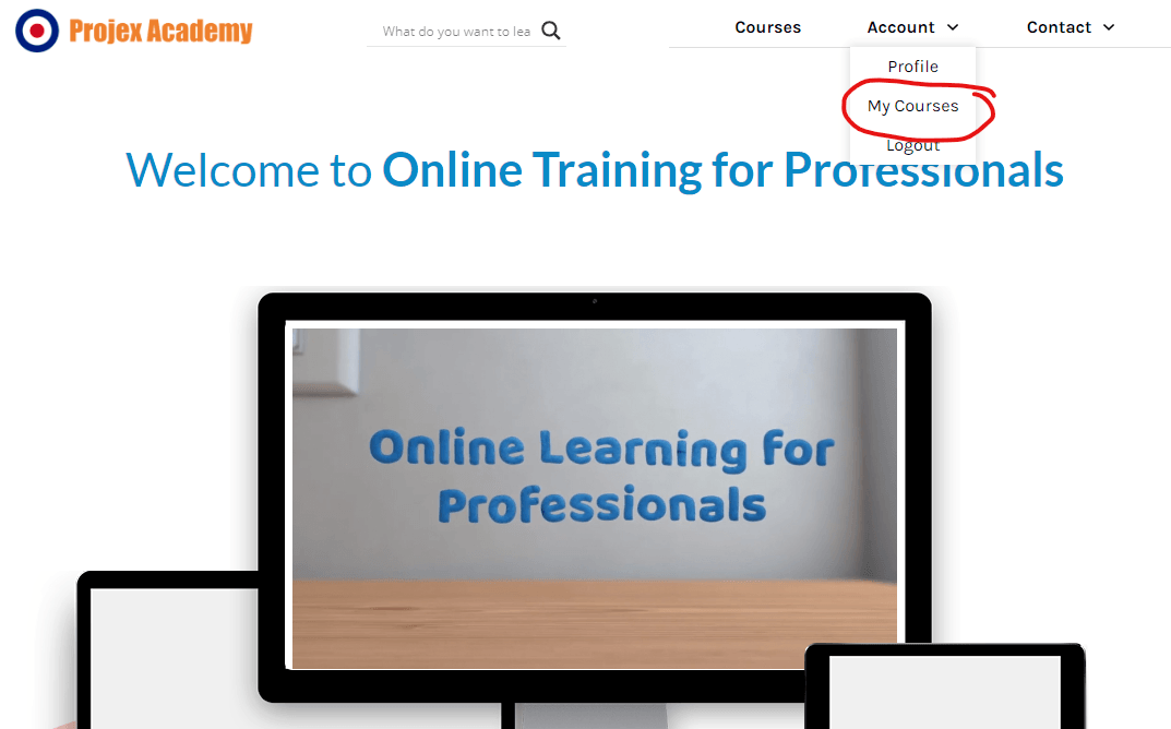 How Do I Access Projex Training Courses? Academy