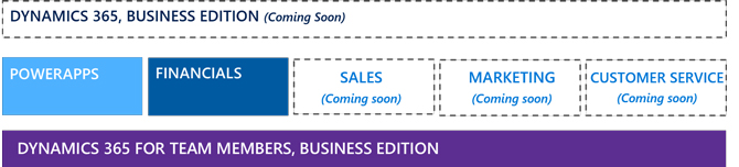 Microsoft Dynamics 365 for Finance and Operations, Business Edition.