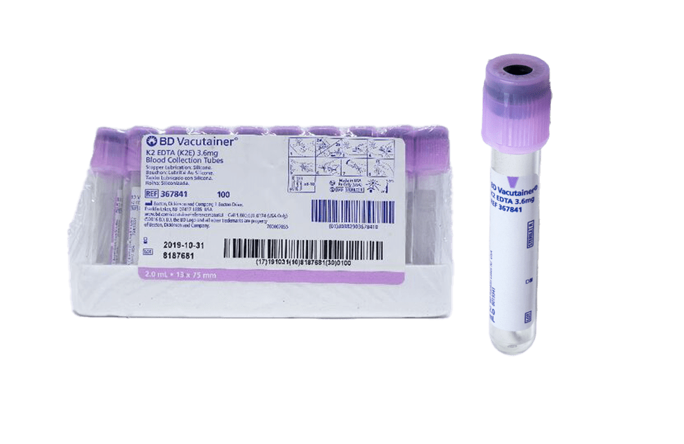 BD Vacutainer® Venous Blood Collection Tube Whole Blood Tube K2 EDTA Additive 13×75 mm 2 mL