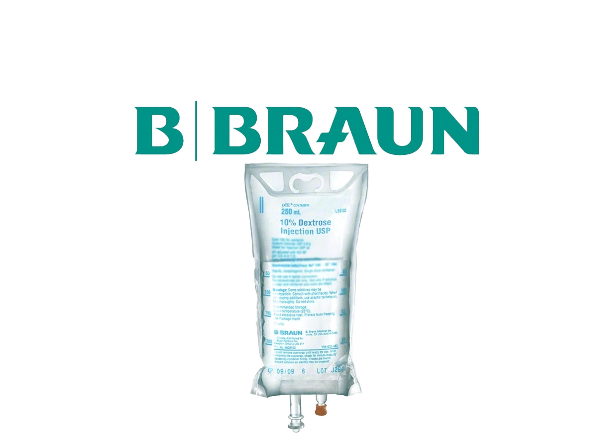 B. Braun L5202 Caloric Agent Dextrose / Water 10 IV Solution Flexible