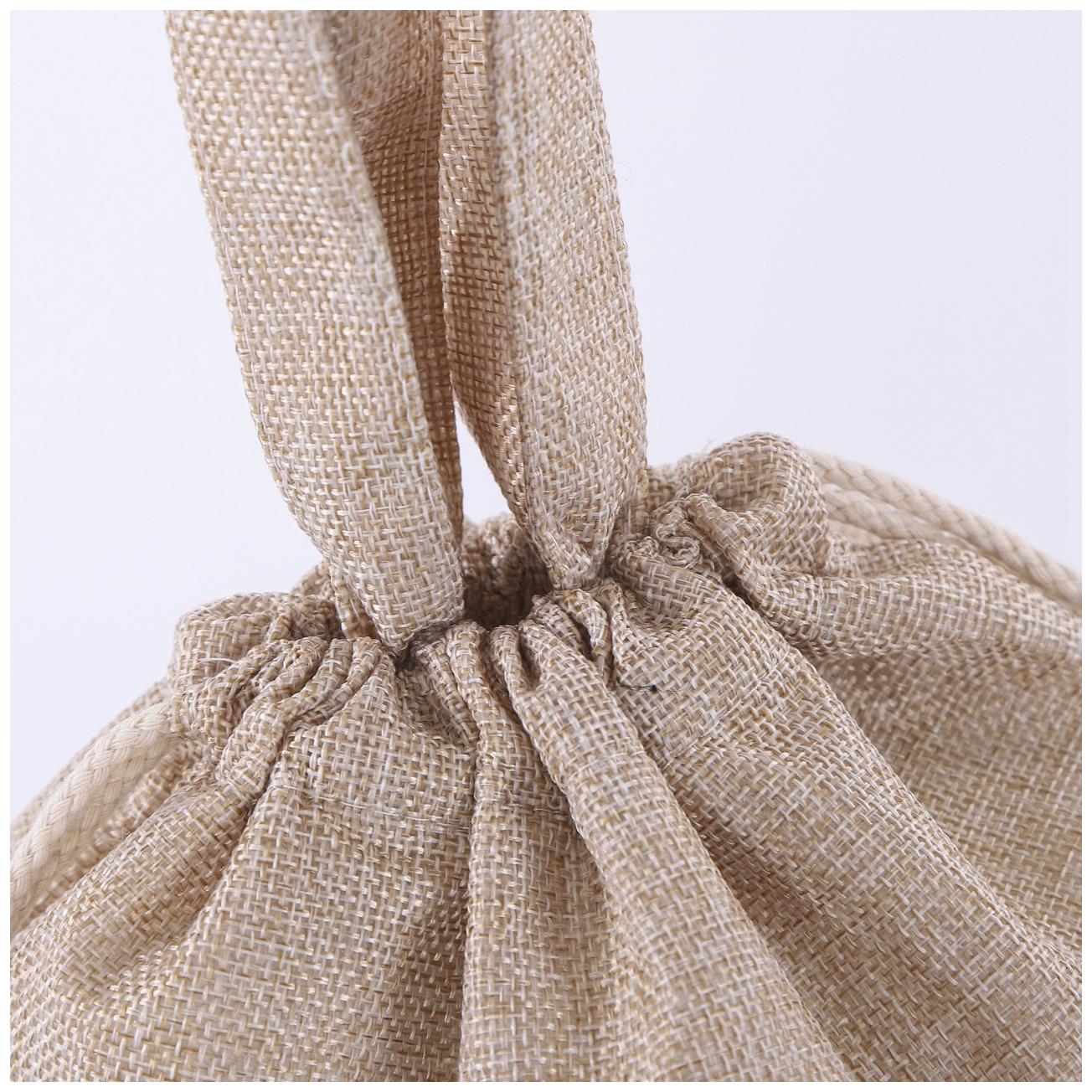 Jute Drawstring Backpack