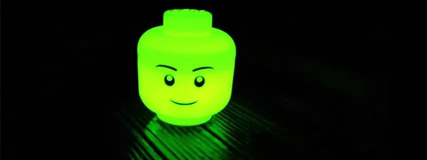 Bauanleitung Coole LEGO Kopf LEDLampe mit wenig Ausfwand selbst gebaut