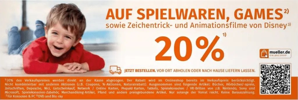 müller 20 prozent spielwaren 2023 Gestartet: 20 % Rabatt Auf Spielwaren Bei Müller Vom 31.10. Bis 07.11.2021