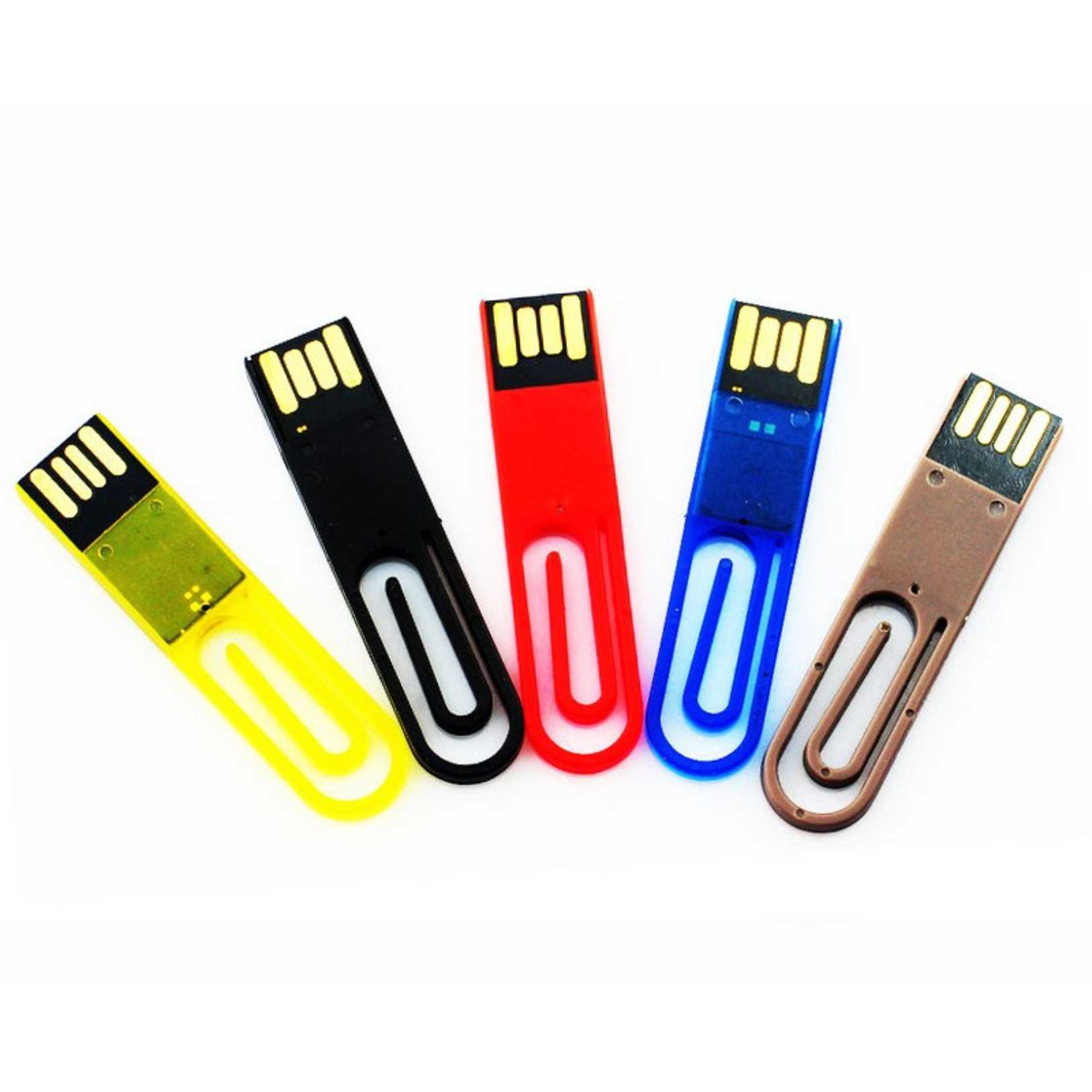 Personalised Paper Clip Mini USB Flash Drives 4Gb PromoPAL
