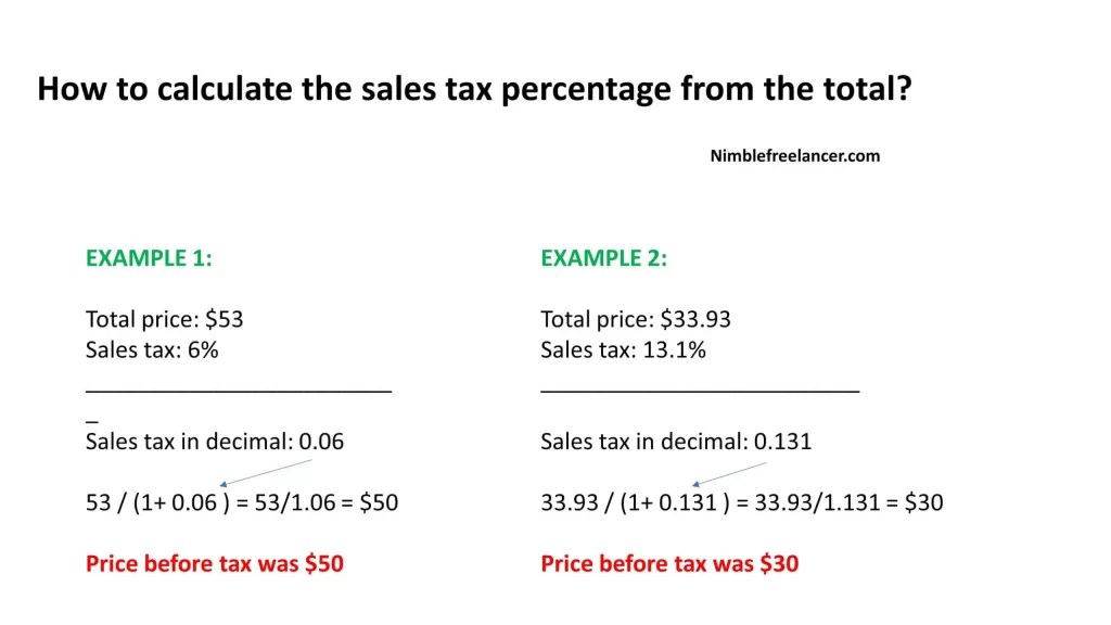 How to Calculate Sales Tax Backwards From Total? Reverse Tax