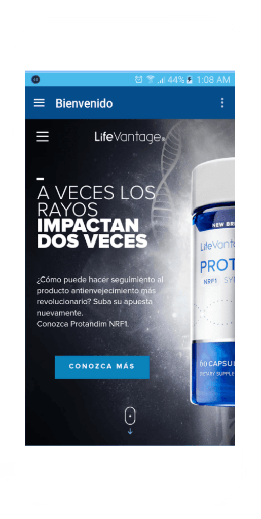 Descarga la APP LifeVantage