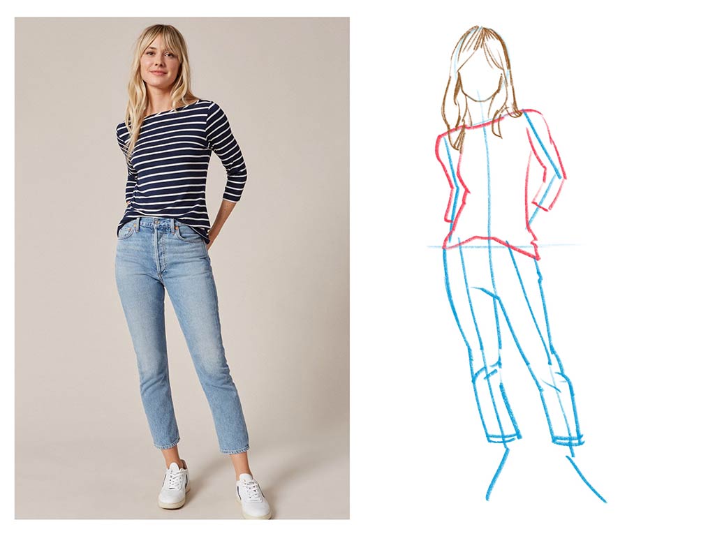 How To Draw A Fashion Pose Female