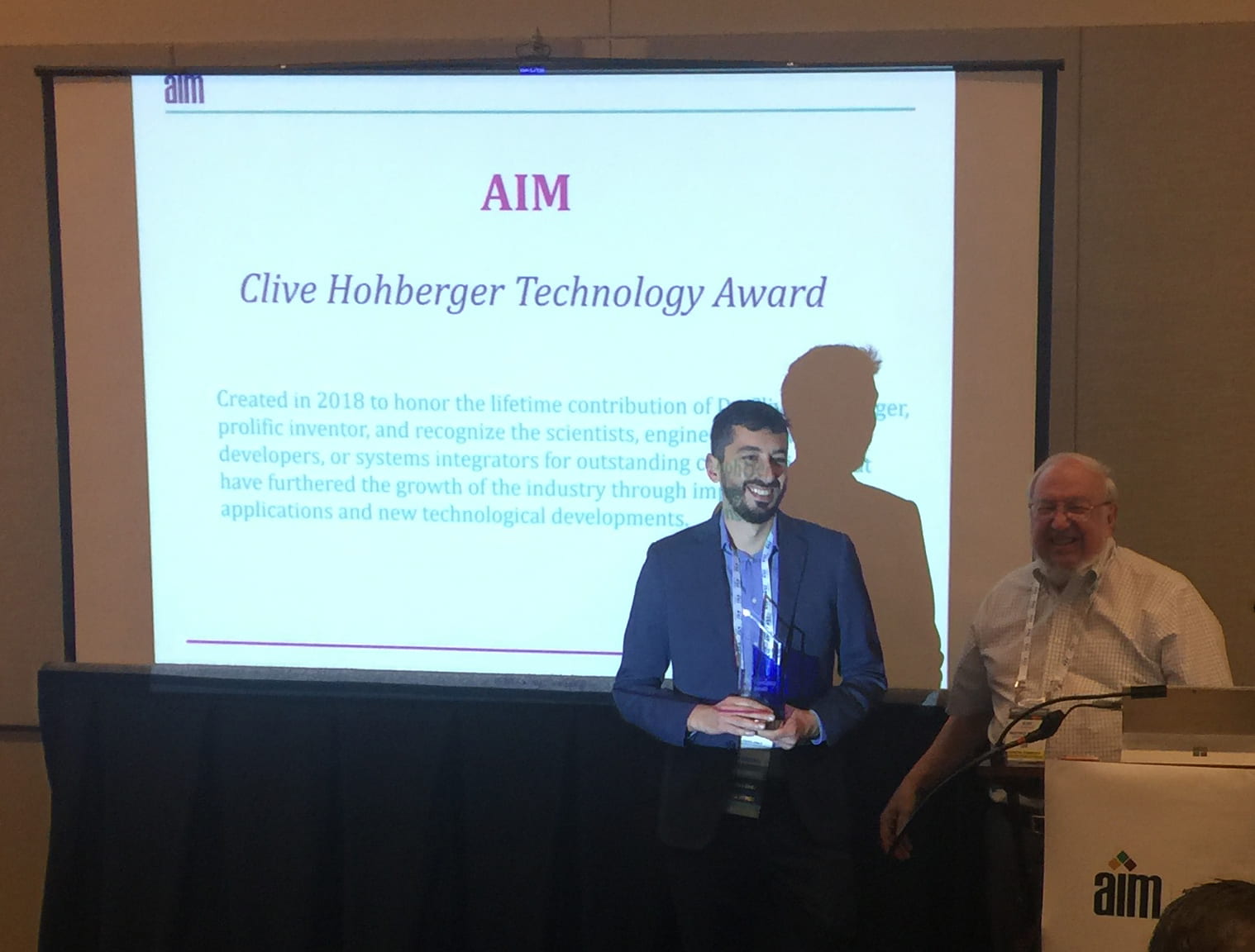 Dr. Francesco Amato Wins Clive Hohberger Technology Award