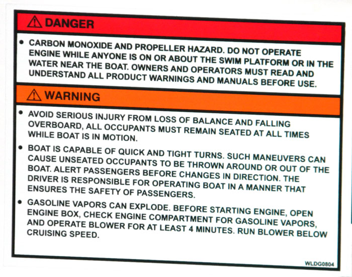 Propeller Warnings at 2013 Tulsa Boat Show