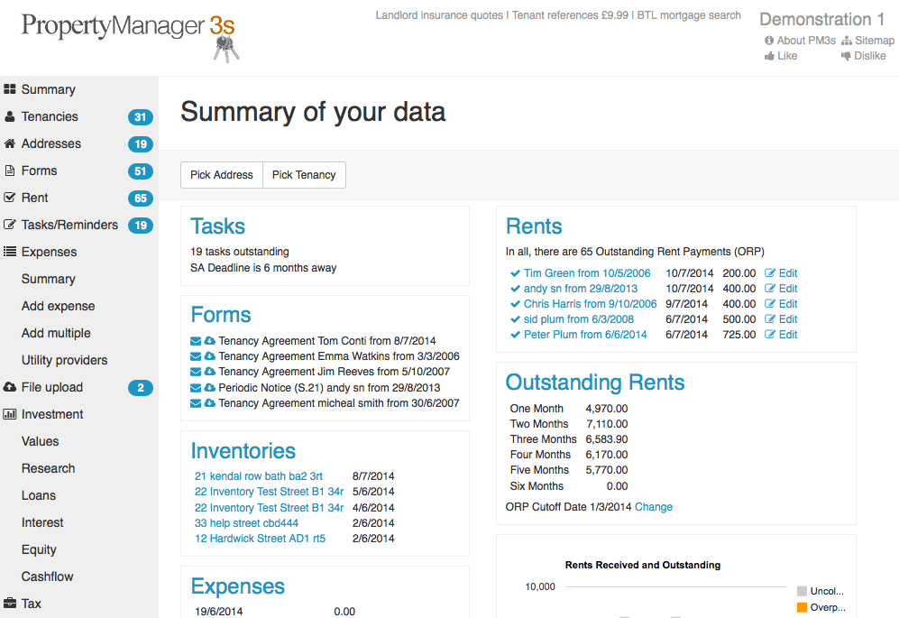 Free landlord software Property Hawk Online Software for Landlords