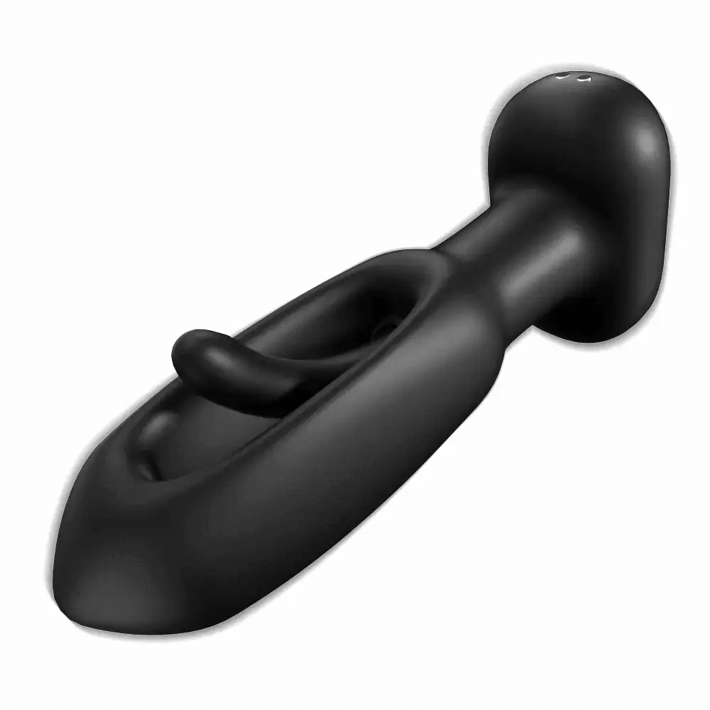 APP Control Butt Plug 9 Tapping 9 Vibrating Anal Plug Pointed Design A