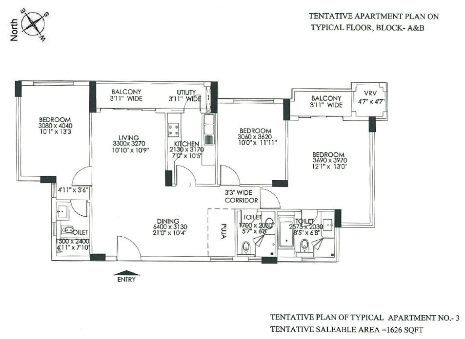 3Bhk Flats For Sale in DLF Commanders Court Egmore Chennai