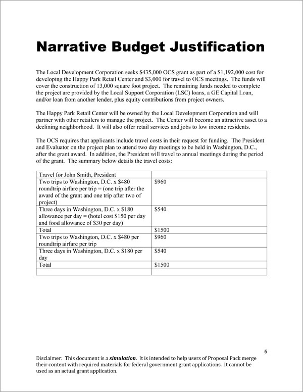 HHS Federal Government Grant Proposal Downloadable Template