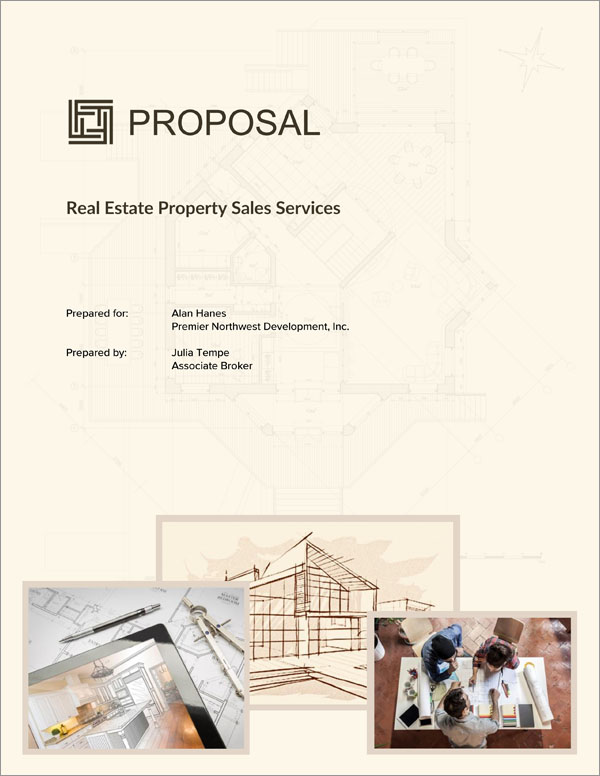 Real Estate Property Sales Services Proposal Downloadable Template