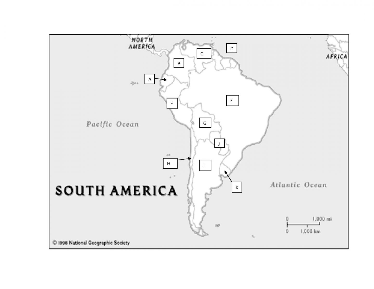 South America Practice Map Test - Proprofs Quiz