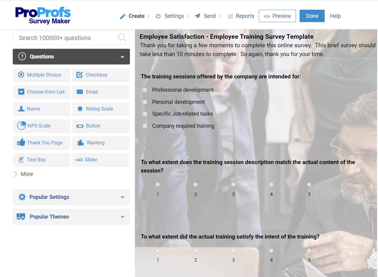 100 Best Post Training Survey Questions for Employees
